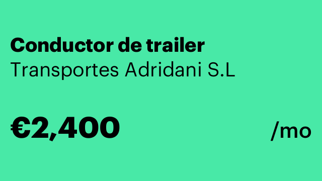 Conductor de trailer
