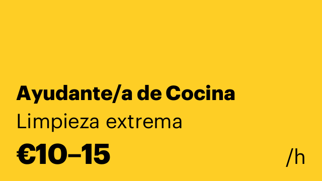 Ayudante/a de Cocina
