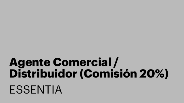 Agente Comercial / Distribuidor (Comisión 20%)