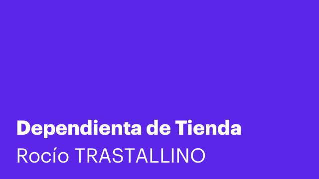 Dependienta de Tienda