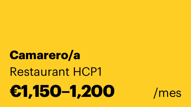Camarero/a