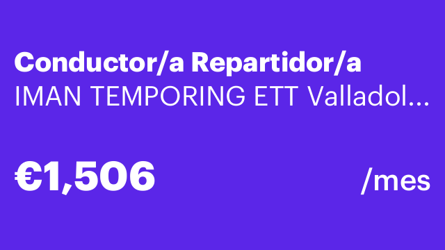 Conductor/a Repartidor/a