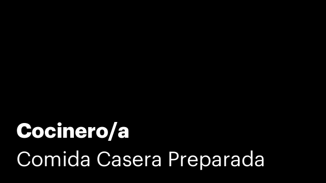 Cocinero/a