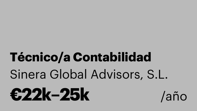 Técnico/a Contabilidad