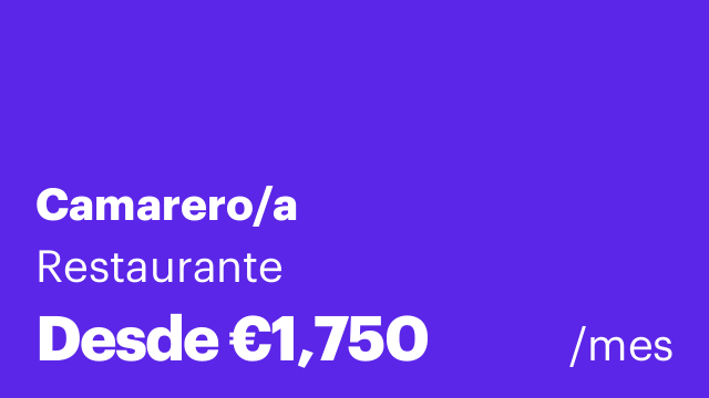 Camarero/a