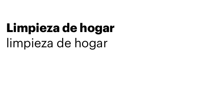 Limpieza de hogar