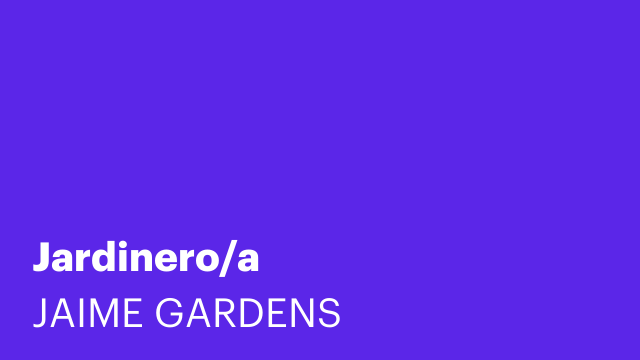 Jardinero/a