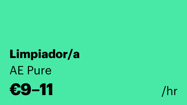 Limpiador/a