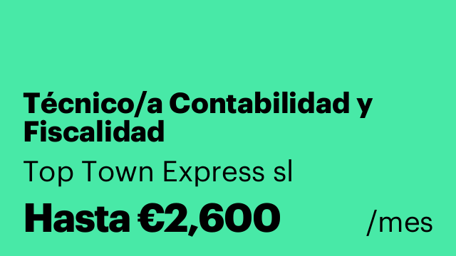 Técnico/a Contabilidad y Fiscalidad