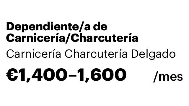 Dependiente/a de Carnicería/Charcutería