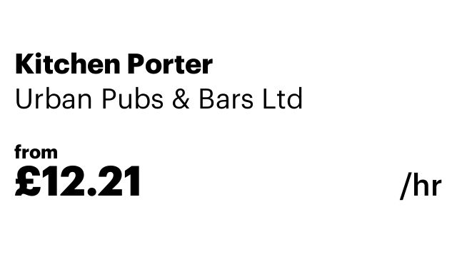 Kitchen Porter