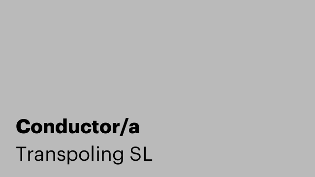 Conductor/a