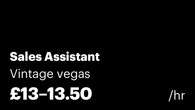 Sales Assistant