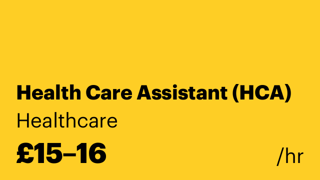 Health Care Assistant (HCA)
