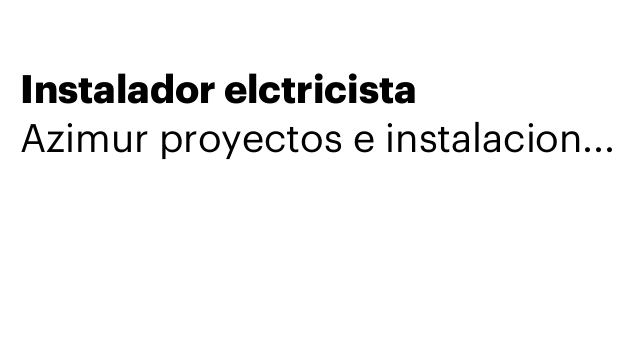 Instalador elctricista