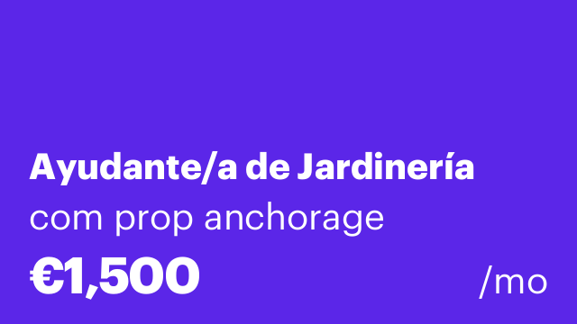 Ayudante/a de Jardinería