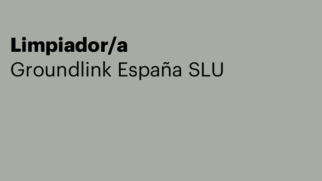 Limpiador/a