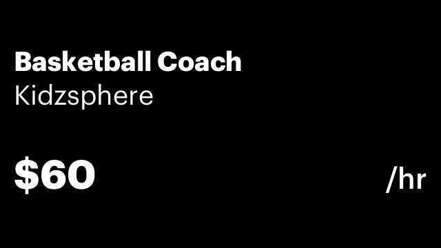 Basketball Coach