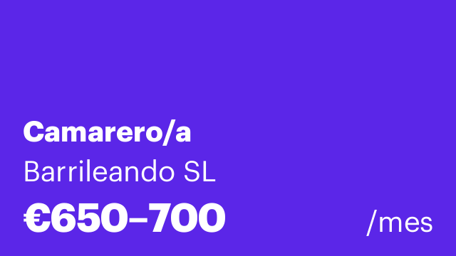 Camarero/a