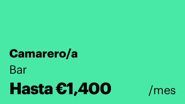 Camarero/a
