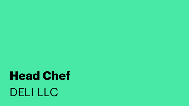 Head Chef