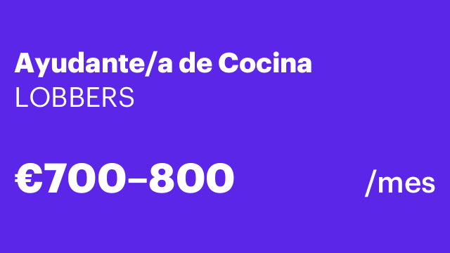 Ayudante/a de Cocina