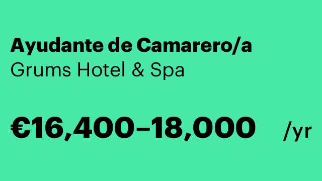 Ayudante de Camarero/a