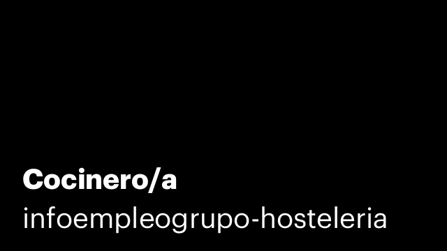 Cocinero/a