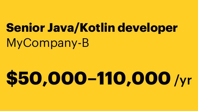 Senior Java/Kotlin developer