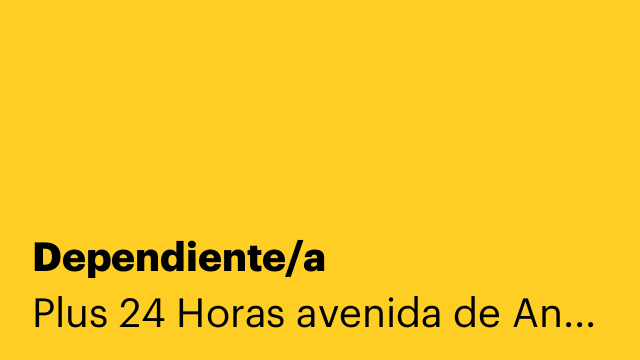 Dependiente/a