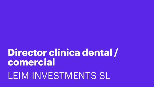 Director clínica dental / comercial