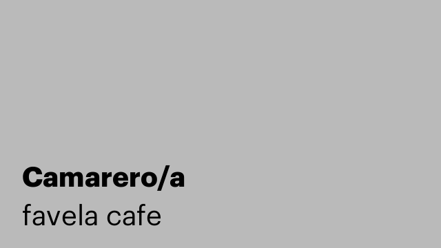Camarero/a