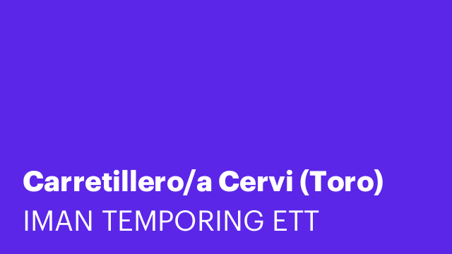 Carretillero/a Cervi (Toro)