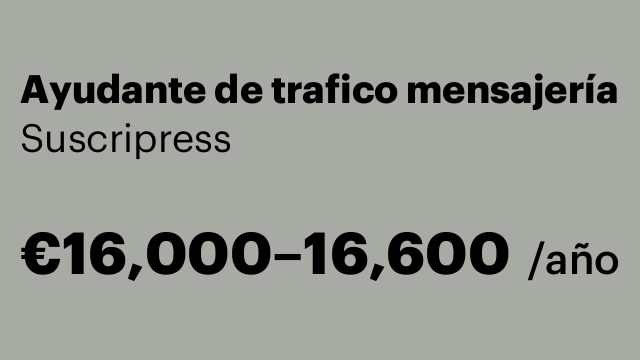 Ayudante de trafico mensajería