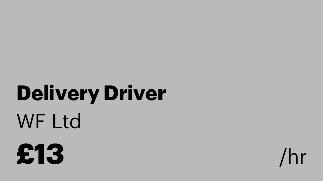 Delivery Driver