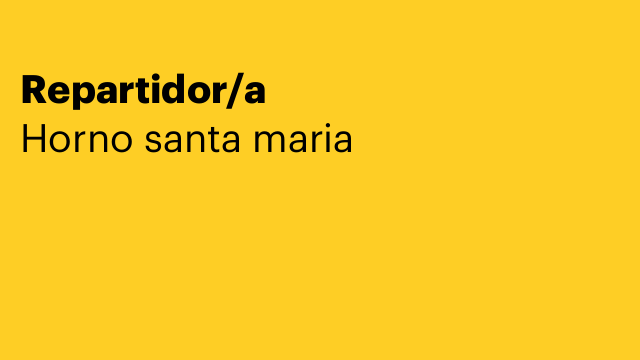 Repartidor/a