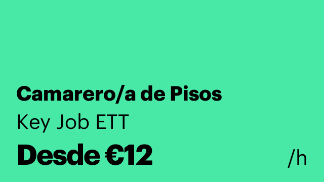 Camarero/a de Pisos