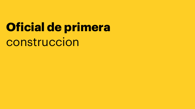 Oficial de primera