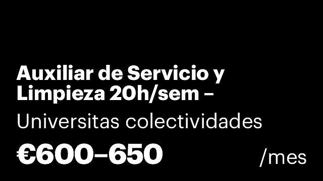Auxiliar de Servicio y Limpieza 20h/sem – Restauración Colectiva