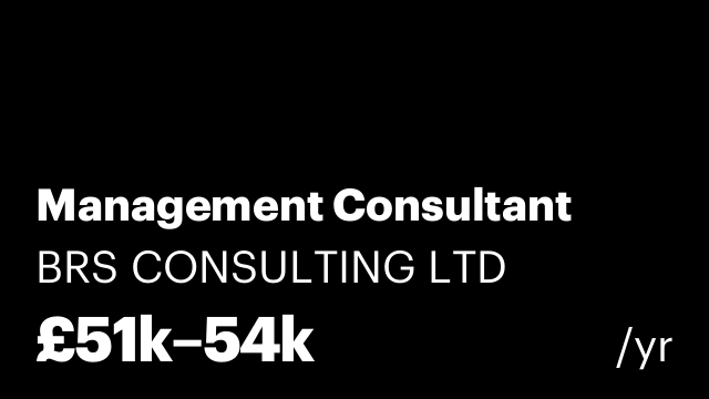 Management Consultant