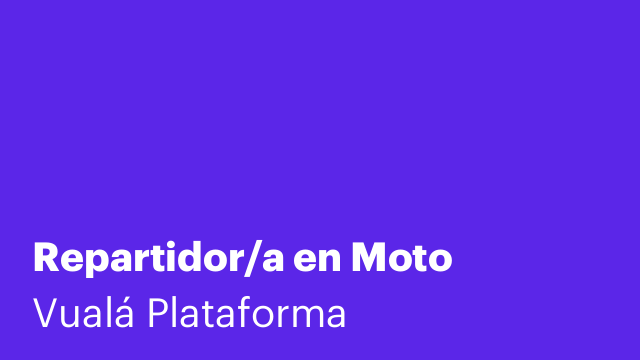 Repartidor/a en Moto
