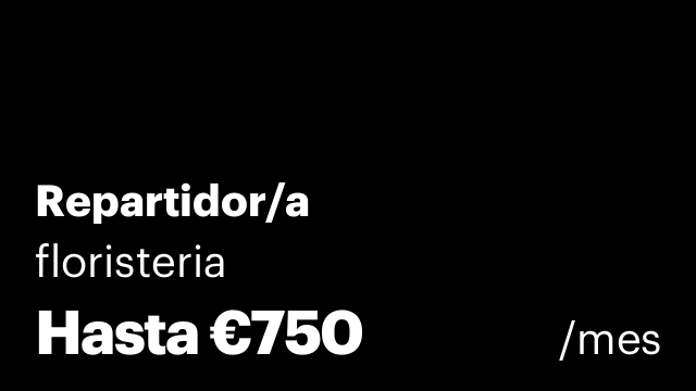 Repartidor/a