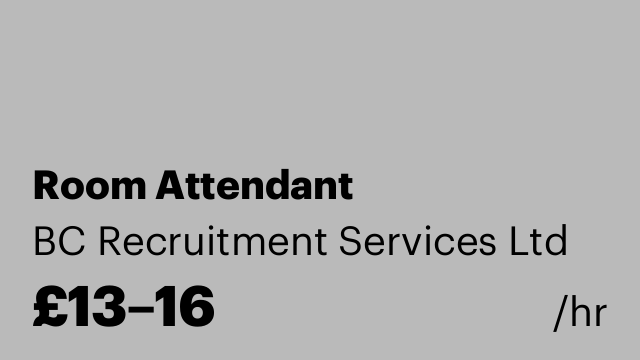 Room Attendant