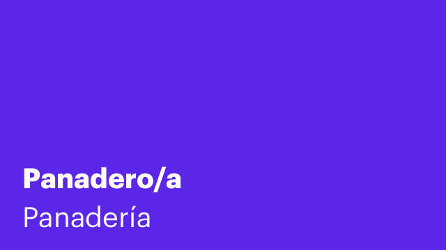 Panadero/a