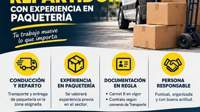 Repartidor de paqueteria