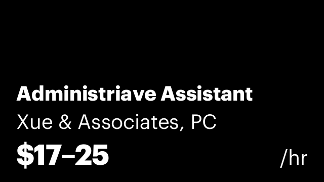 Administriave Assistant
