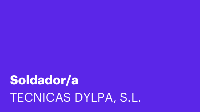 Soldador/a