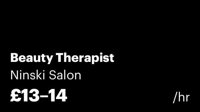 Beauty Therapist