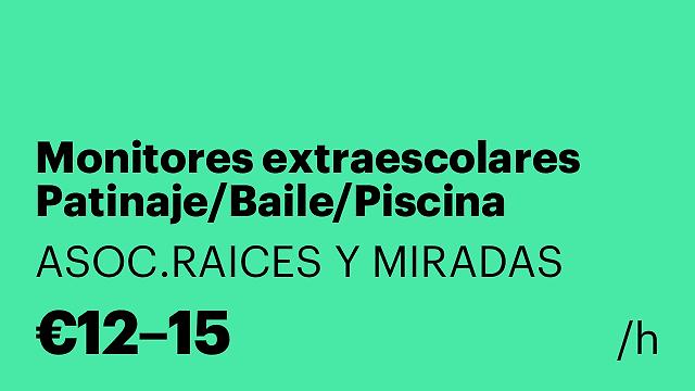 Monitores extraescolares Patinaje/Baile/Piscina