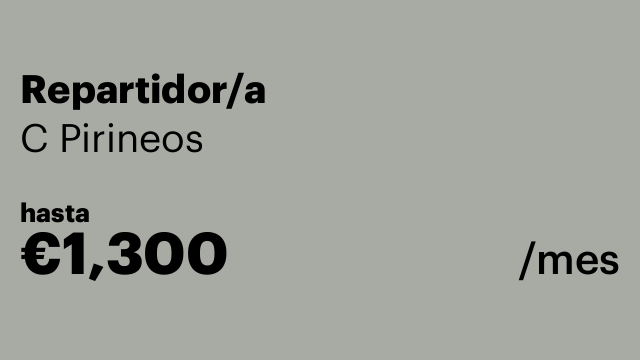 Repartidor/a
